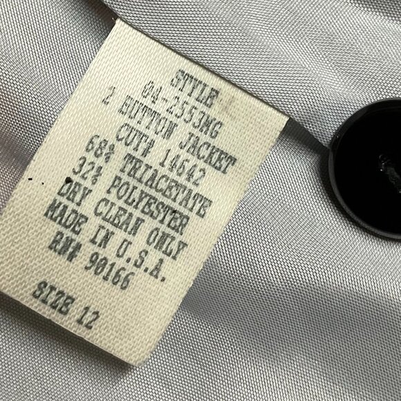 Vintage Alex Garfield Black 3 Pc. Blazer Suit Jacket - Picture 6 of 10